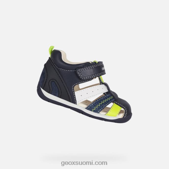 navy/fluo keltainen 42HD21610 Geox jokainen poikavauva