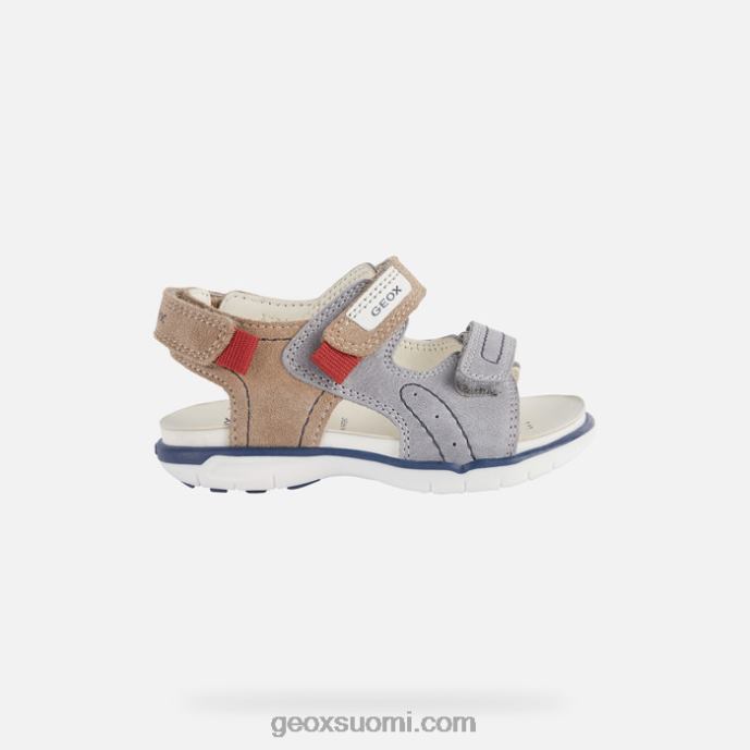 harmaa/beige 42HD21629 Geox sandaali delhi taapero