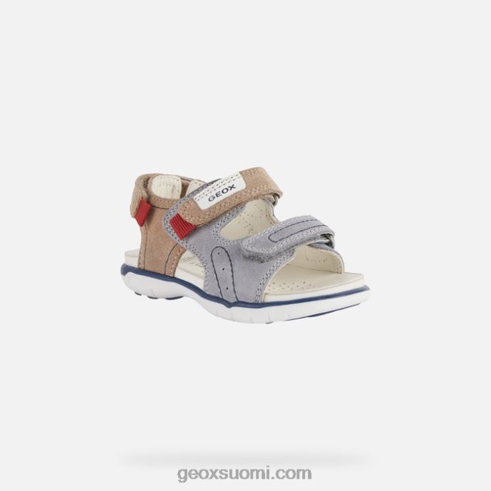 harmaa/beige 42HD21629 Geox sandaali delhi taapero