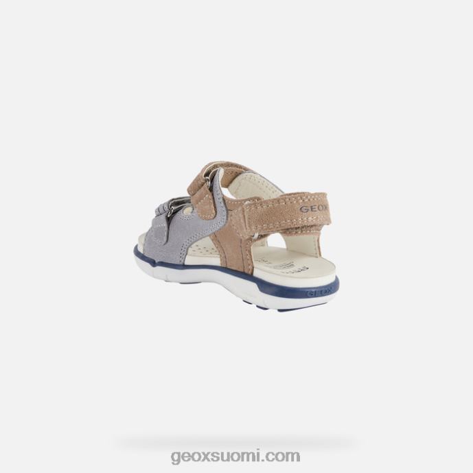 harmaa/beige 42HD21629 Geox sandaali delhi taapero