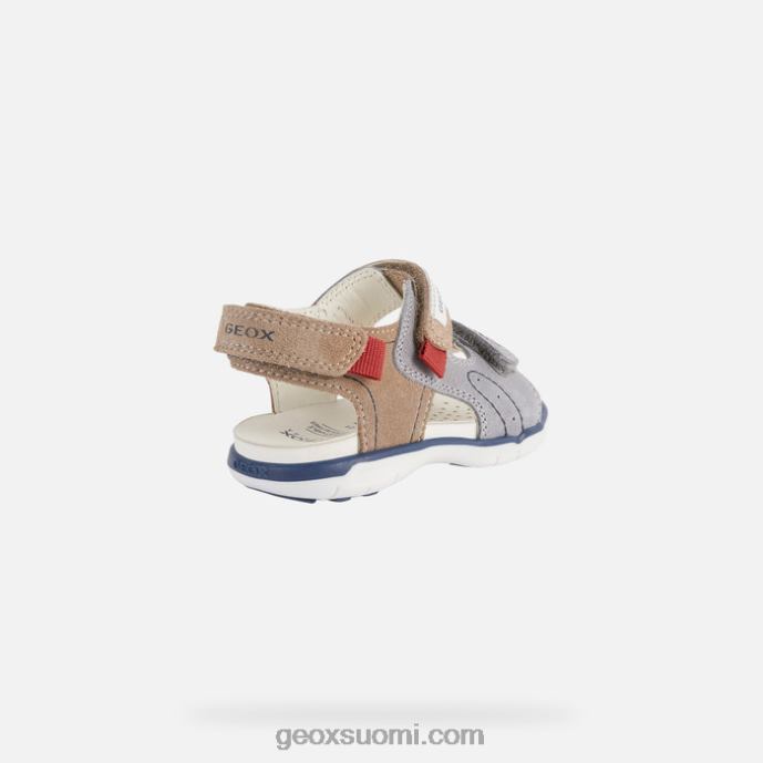 harmaa/beige 42HD21629 Geox sandaali delhi taapero