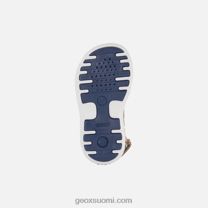 harmaa/beige 42HD21629 Geox sandaali delhi taapero