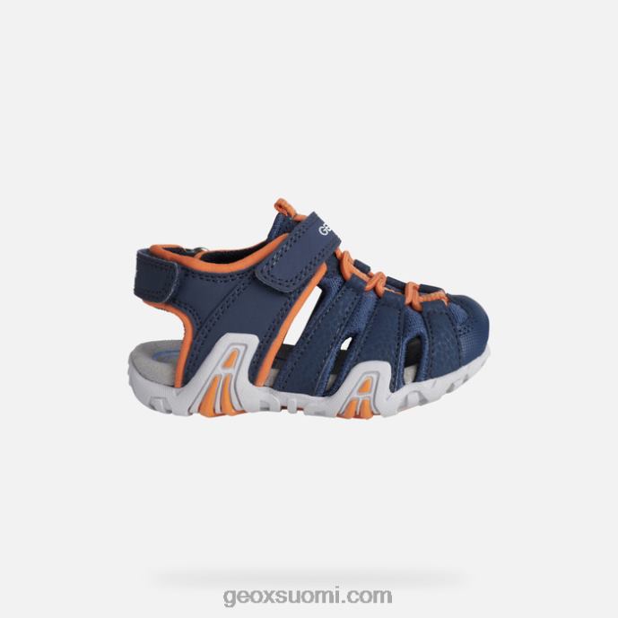 laivastonsininen/oranssi 42HD21448 Geox kraze taapero