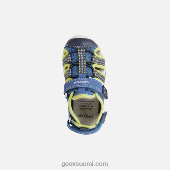 vaaleansininen/lime 42HD21433 Geox sandaali multy taapero