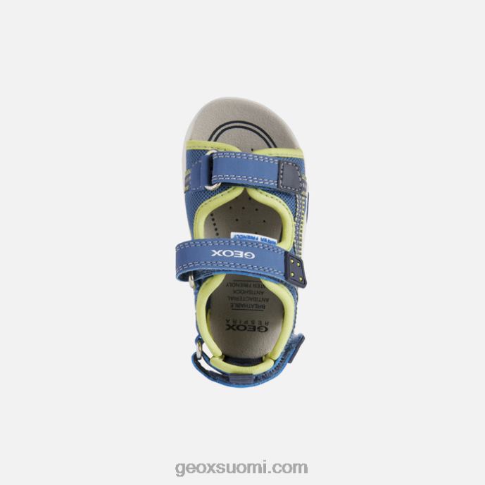 vaaleansininen/lime 42HD21495 Geox sandaali multy taapero