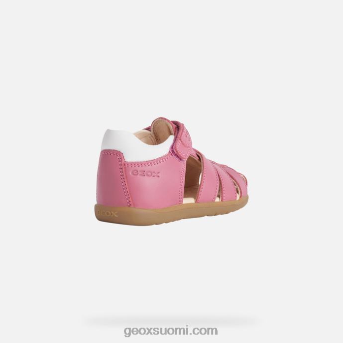 fuksia/valkoinen 42HD21625 Geox sandaali macchia tyttövauva