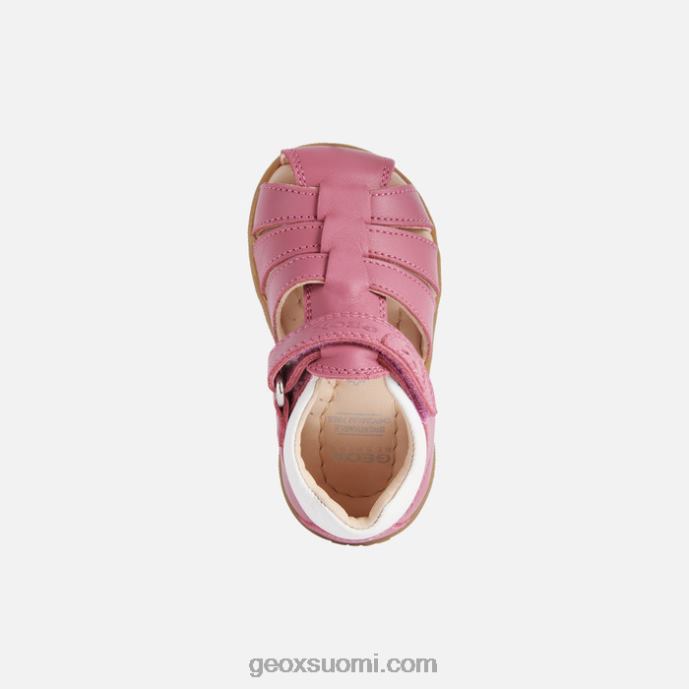fuksia/valkoinen 42HD21625 Geox sandaali macchia tyttövauva