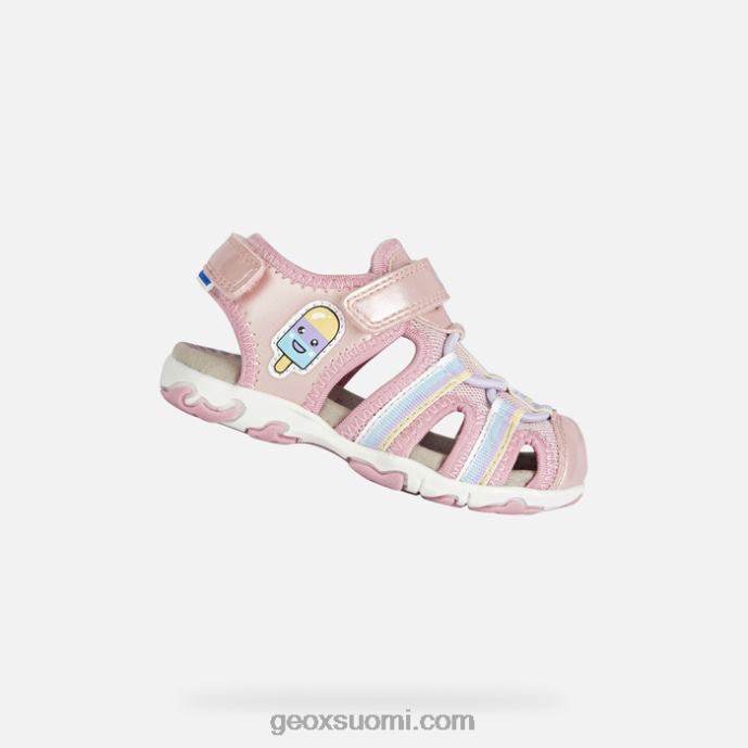 vaalea pinkki 42HD21441 Geox sandaaliflaffee taapero