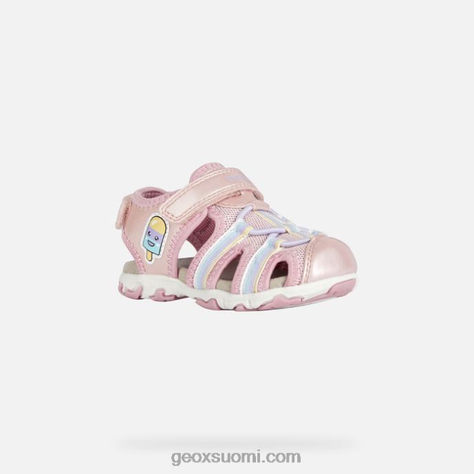 vaalea pinkki 42HD21441 Geox sandaaliflaffee taapero