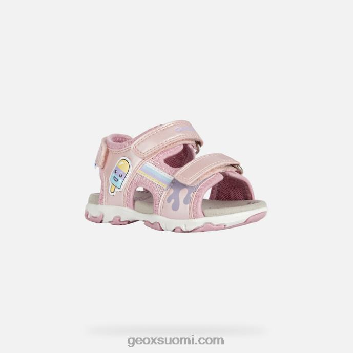 vaalea pinkki 42HD21565 Geox sandaaliflaffee taapero