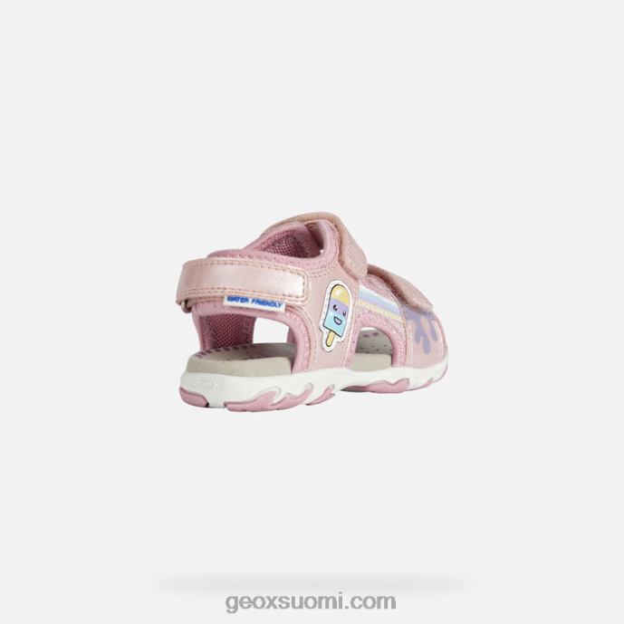 vaalea pinkki 42HD21565 Geox sandaaliflaffee taapero