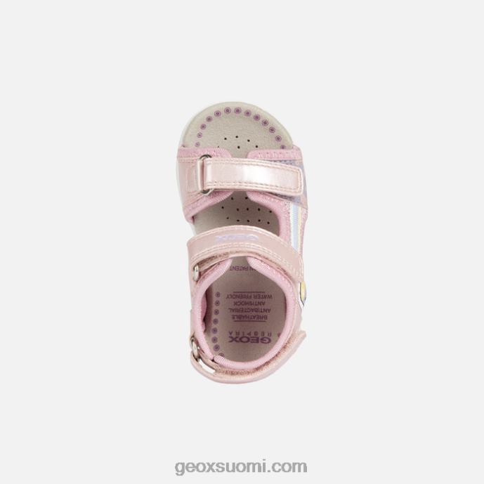 vaalea pinkki 42HD21565 Geox sandaaliflaffee taapero